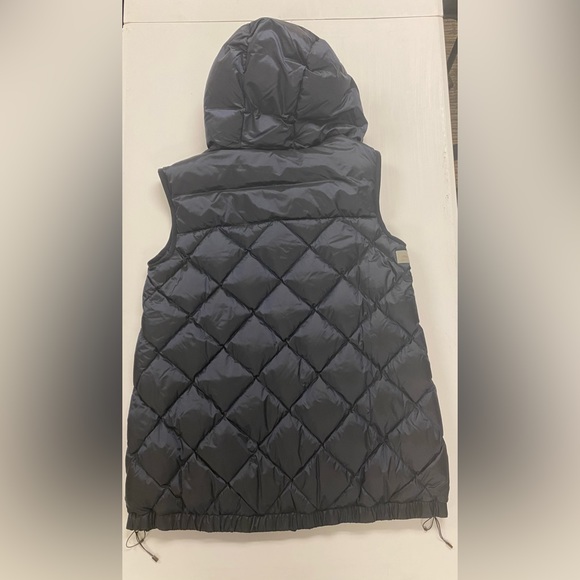 Max Mara Goose down navy blue vest size 12 - Picture 5 of 14